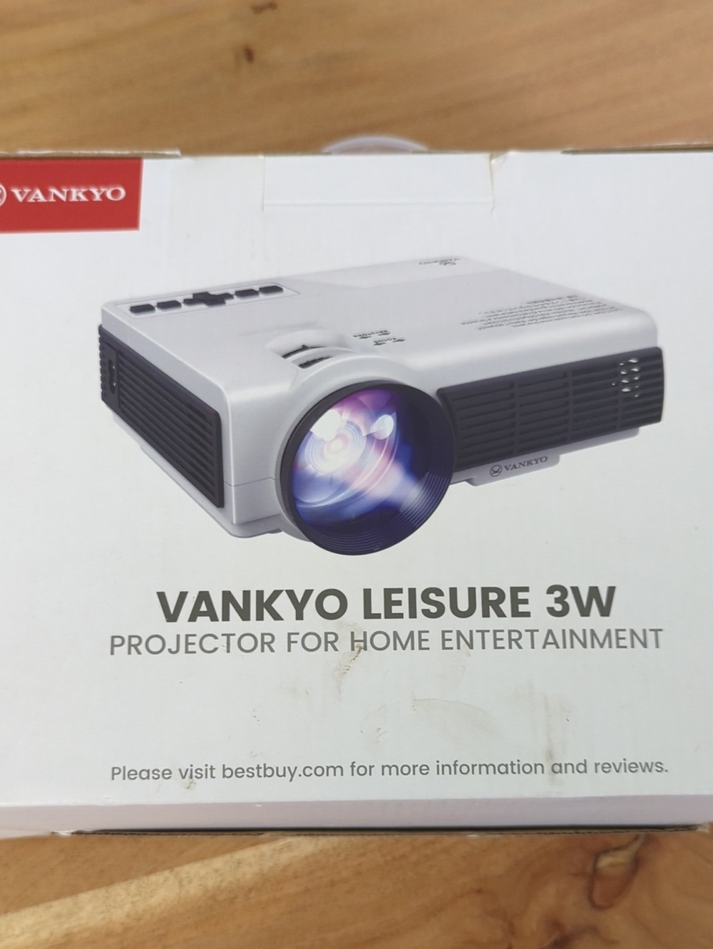 Leisure 3W White Home Projector - Portable Video Projector